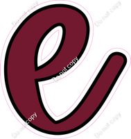 CUL 23.5" Individuals - Flat Burgundy e