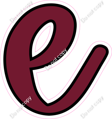 CUL 23.5" Individuals - Flat Burgundy e