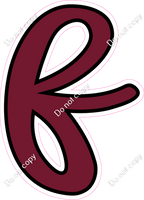 CUL 23.5" Individuals - Flat Burgundy f