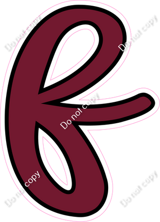 CUL 23.5" Individuals - Flat Burgundy f