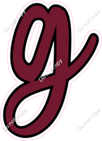 CUL 23.5" Individuals - Flat Burgundy g