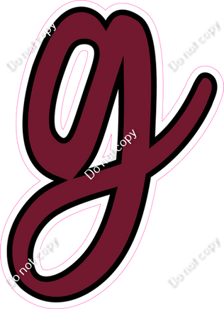 CUL 23.5" Individuals - Flat Burgundy g