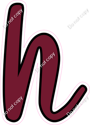 CUL 23.5" Individuals - Flat Burgundy h