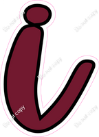 CUL 23.5" Individuals - Flat Burgundy i