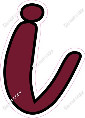 CUL 23.5" Individuals - Flat Burgundy i