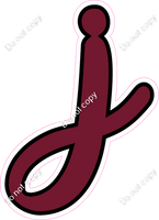 CUL 23.5" Individuals - Flat Burgundy j