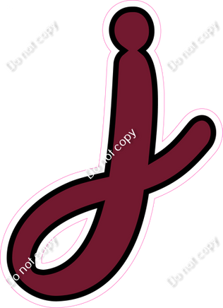 CUL 23.5" Individuals - Flat Burgundy j