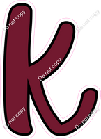 CUL 23.5" Individuals - Flat Burgundy k