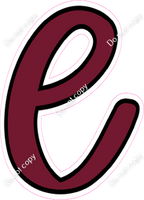 CUL 23.5" Individuals - Flat Burgundy l