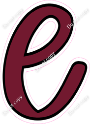 CUL 23.5" Individuals - Flat Burgundy l