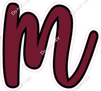 CUL 23.5" Individuals - Flat Burgundy m