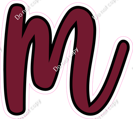 CUL 23.5" Individuals - Flat Burgundy m