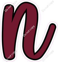 CUL 23.5" Individuals - Flat Burgundy n