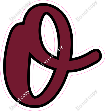 CUL 23.5" Individuals - Flat Burgundy o