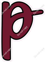 CUL 23.5" Individuals - Flat Burgundy p