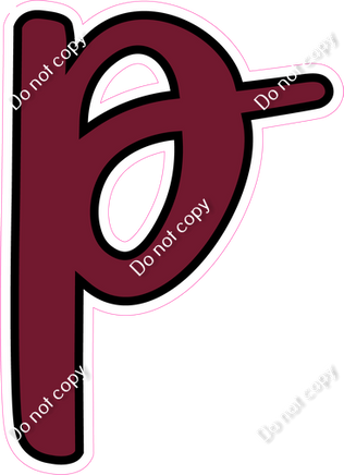 CUL 23.5" Individuals - Flat Burgundy p