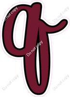 CUL 23.5" Individuals - Flat Burgundy q