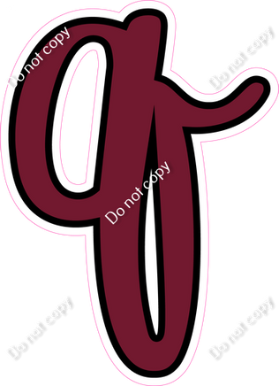 CUL 23.5" Individuals - Flat Burgundy q