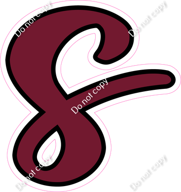 CUL 23.5" Individuals - Flat Burgundy s