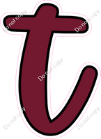 CUL 23.5" Individuals - Flat Burgundy t