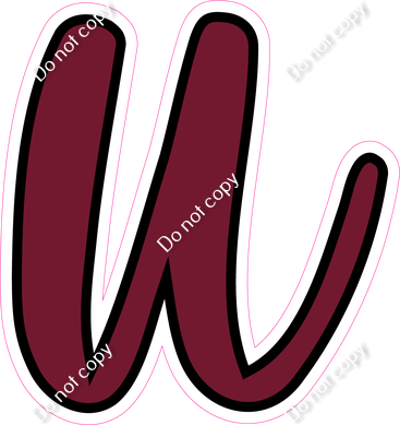CUL 23.5" Individuals - Flat Burgundy u