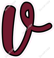 CUL 23.5" Individuals - Flat Burgundy v