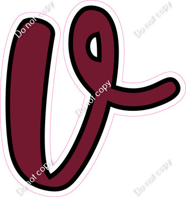 CUL 23.5" Individuals - Flat Burgundy v