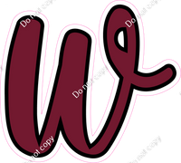 CUL 23.5" Individuals - Flat Burgundy w