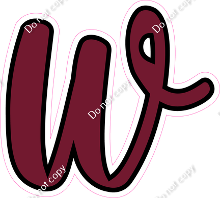 CUL 23.5" Individuals - Flat Burgundy w