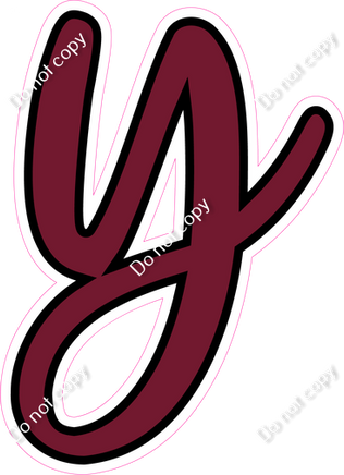 CUL 23.5" Individuals - Flat Burgundy y