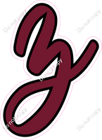 CUL 23.5" Individuals - Flat Burgundy z