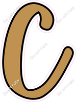 CUL 23.5" Individuals - Flat Gold C