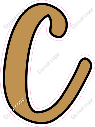 CUL 23.5" Individuals - Flat Gold C