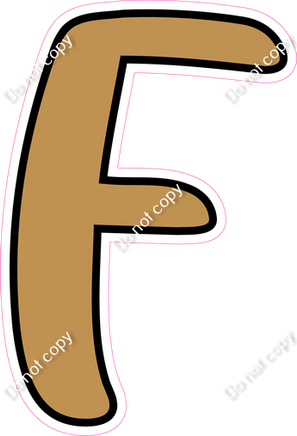 CUL 23.5" Individuals - Flat Gold F