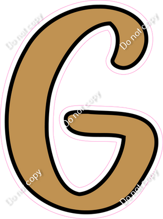 CUL 23.5" Individuals - Flat Gold G