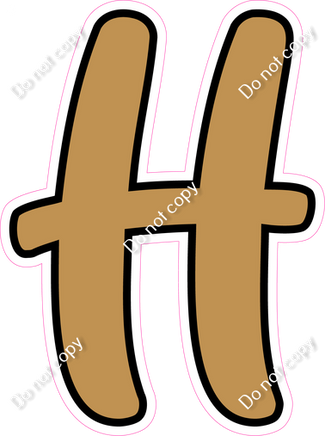 CUL 23.5" Individuals - Flat Gold H