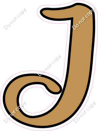 CUL 23.5" Individuals - Flat Gold J