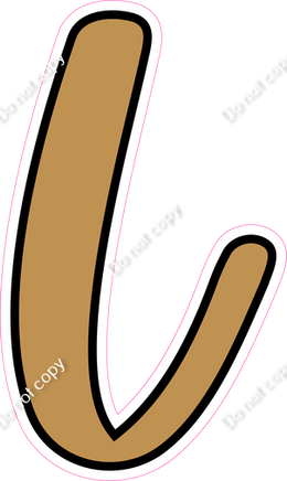 CUL 23.5" Individuals - Flat Gold L