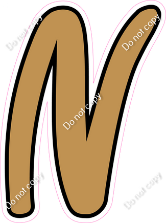 CUL 23.5" Individuals - Flat Gold N