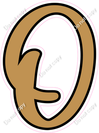 CUL 23.5" Individuals - Flat Gold O