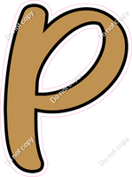 CUL 23.5" Individuals - Flat Gold P