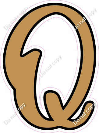 CUL 23.5" Individuals - Flat Gold Q