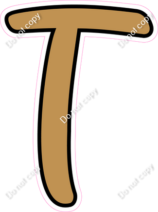 CUL 23.5" Individuals - Flat Gold T