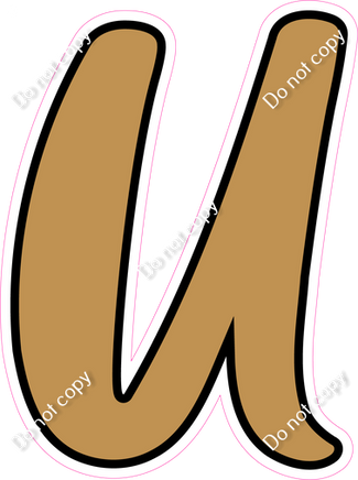 CUL 23.5" Individuals - Flat Gold U