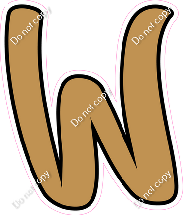 CUL 23.5" Individuals - Flat Gold W