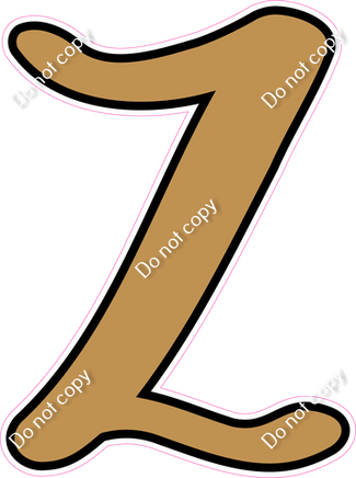 CUL 23.5" Individuals - Flat Gold Z