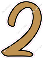 CUL 23.5" Individuals - Flat Gold 2