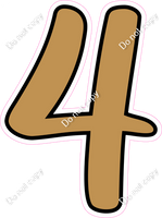 CUL 23.5" Individuals - Flat Gold 4