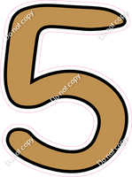 CUL 23.5" Individuals - Flat Gold 5