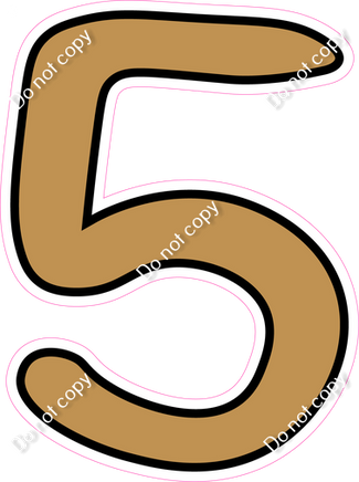 CUL 23.5" Individuals - Flat Gold 5